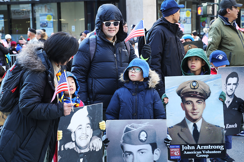 Veterans' Day : Parade : New York City : USA : Richard Moore : Journalist : Photographer :